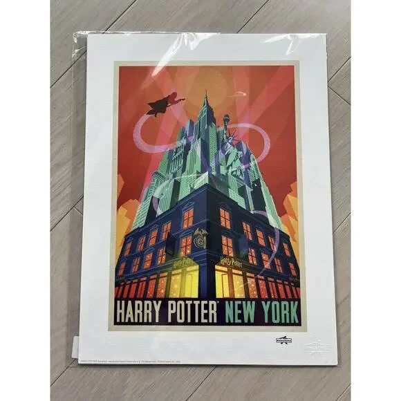 MINALIMA Harry Potter New York Exclusive Limited Print - Promo Color Poster NEW - Picture 1 of 3